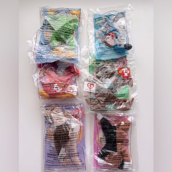 NWT McDonald's TY Beanie Babies Set - 6 pcs - Picture 2 of 3
